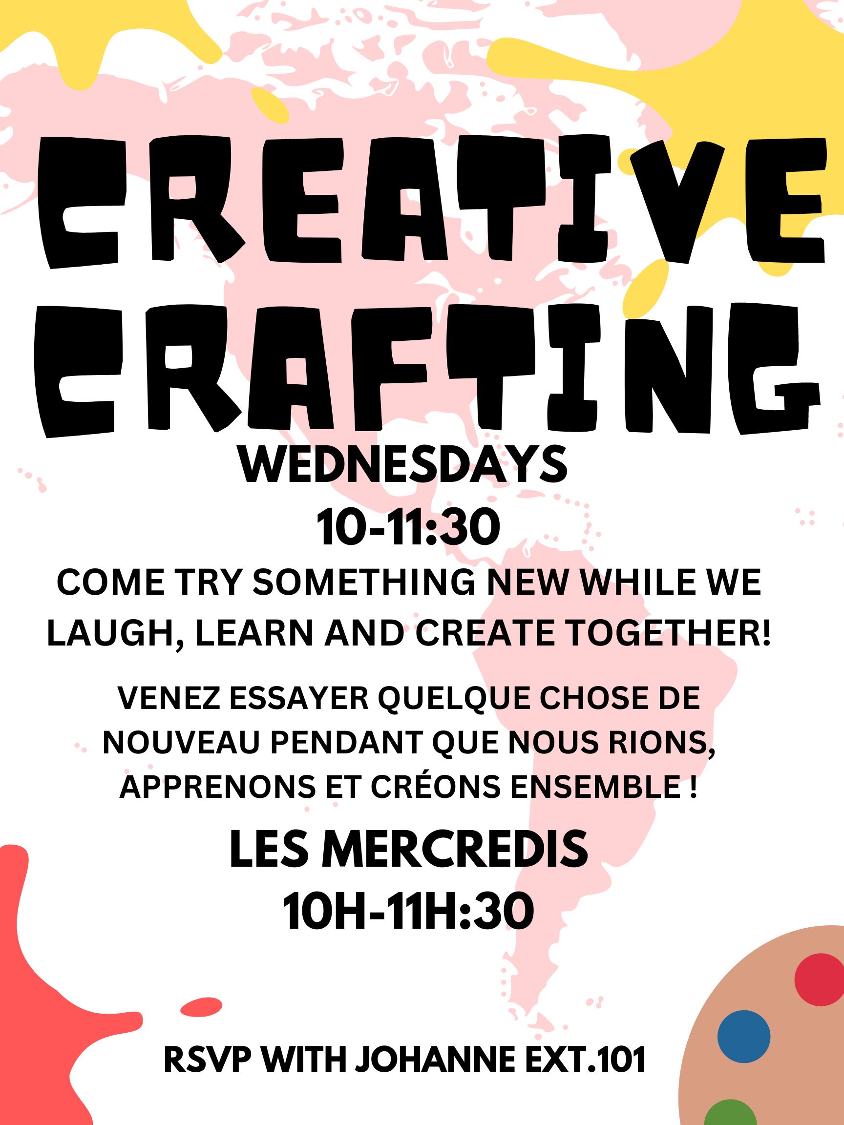 People doing arts and crafts